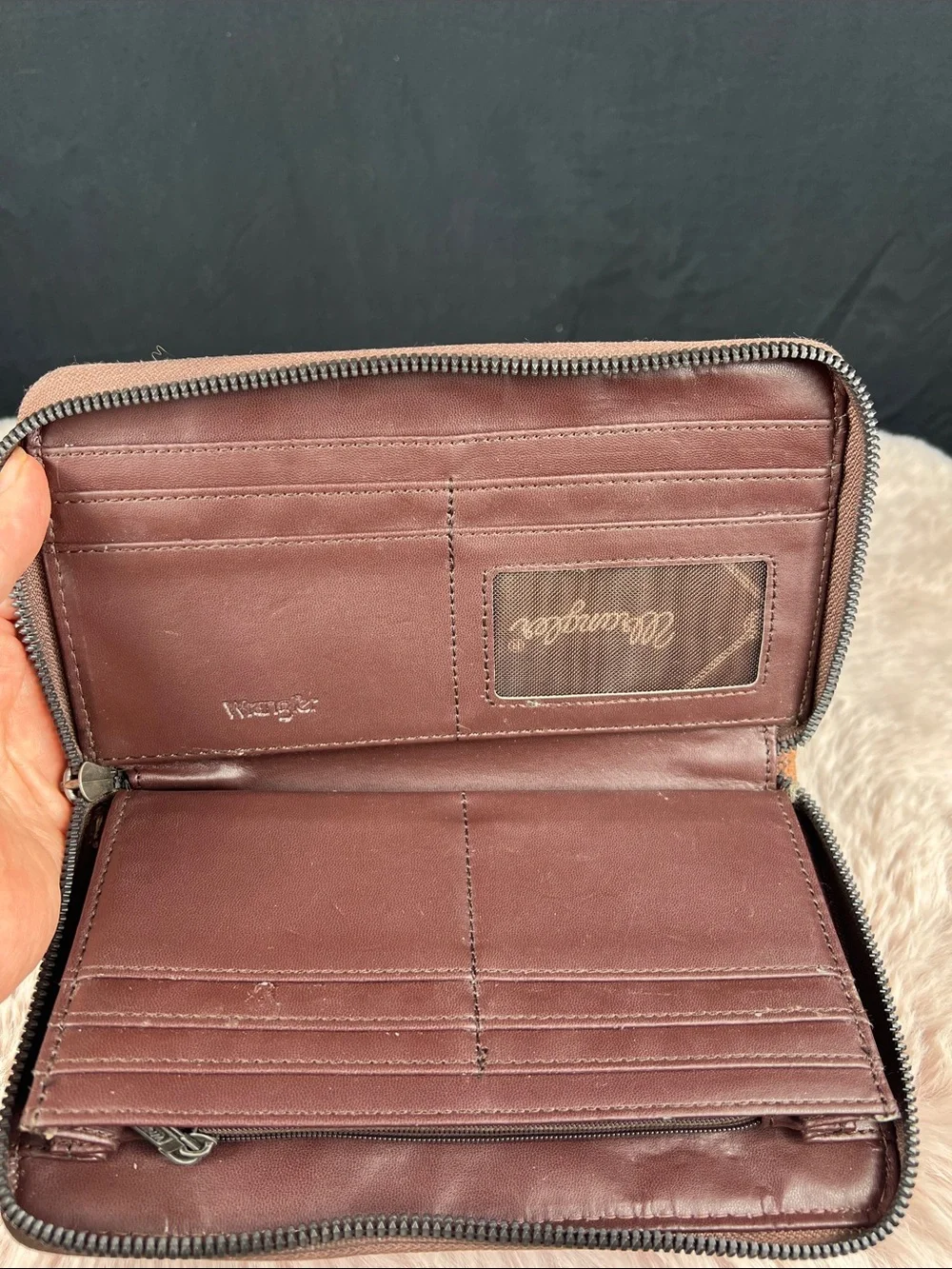 Wrangler Southwestern Aztec Zip-Around Wallet